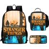 Strangertings Stranger Things Школьная сумка для ученика Детский рюкзак Сумка-портфель Пенал