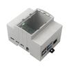 Корпус с креплением на DIN-рейку для Raspberry Pi 4B из ABS с вентилятором и прозрачной крышкой