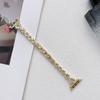 Женский браслет для Apple Watch Band 7 6 se 41 45 44 38 42 мм, женский роскошный ювелирный металлический кожаный браслет для iWatch с бриллиантами 40 мм