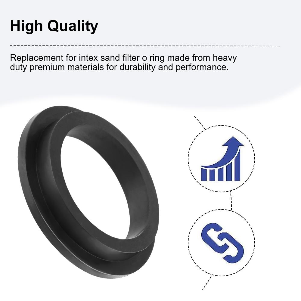 Compatible With Intex Sand Filtration Pump Motor 6Pcs Pool Filter Gasket Swimming Pool Accessories Replace O-Ring Gasket