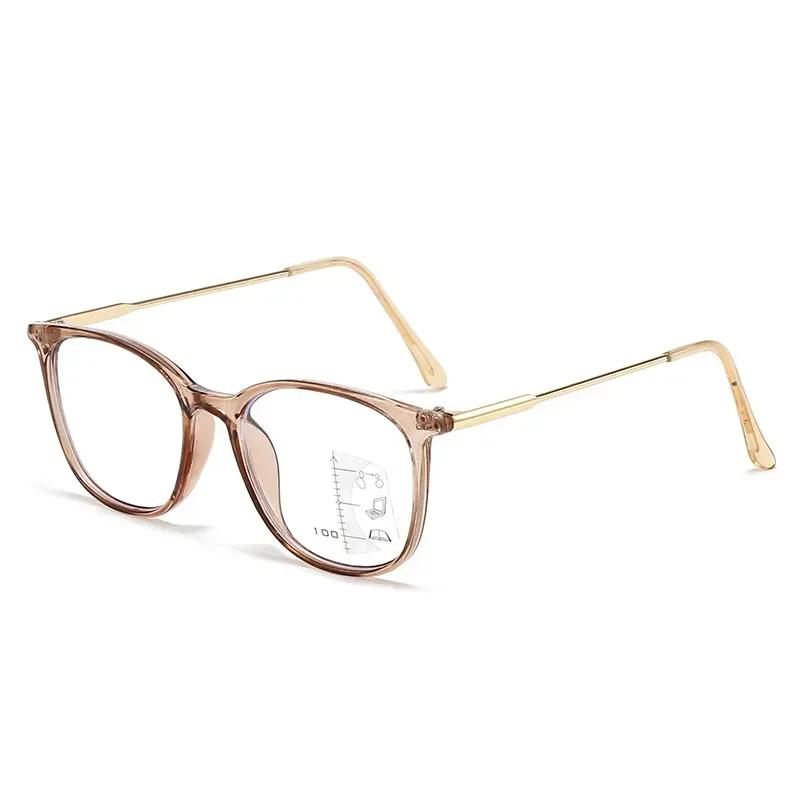 Новые модные квадратные очки для чтения унисекс для женщин и мужчин, прогрессивные мультифокальные очки для пресбиопии, готовые фотохромные солнцезащитные очки