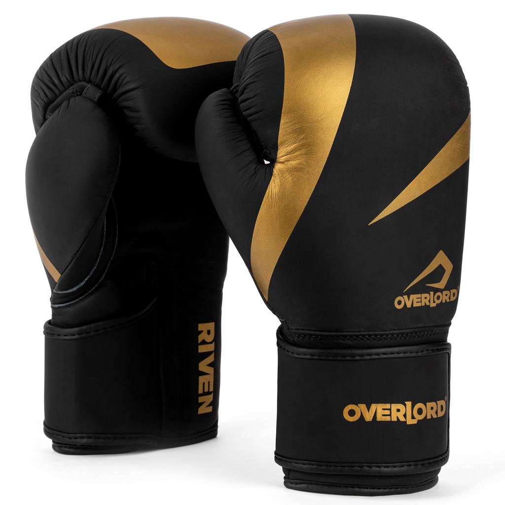 Overlord rękawice bokserskie riven złote 14 oz.