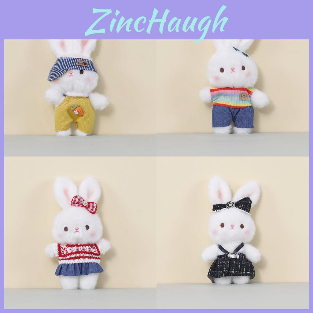 Cartoon Bunny Keychain Plush Doll With Pp Cotton Filling For Bag Accessories