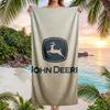 Модное пляжное полотенце John Deere, портативное, мягкое, быстросохнущее, для плавания, кемпинга, отпуска