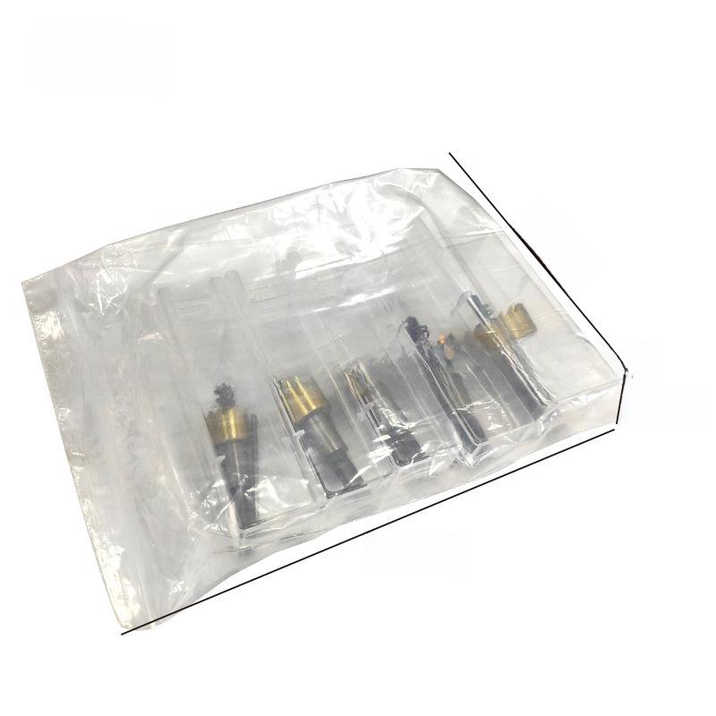 Набор пилообразных сверл из быстрорежущей стали с титановым покрытием, натуральный цвет, для алюминия и железа, 16–30 мм.