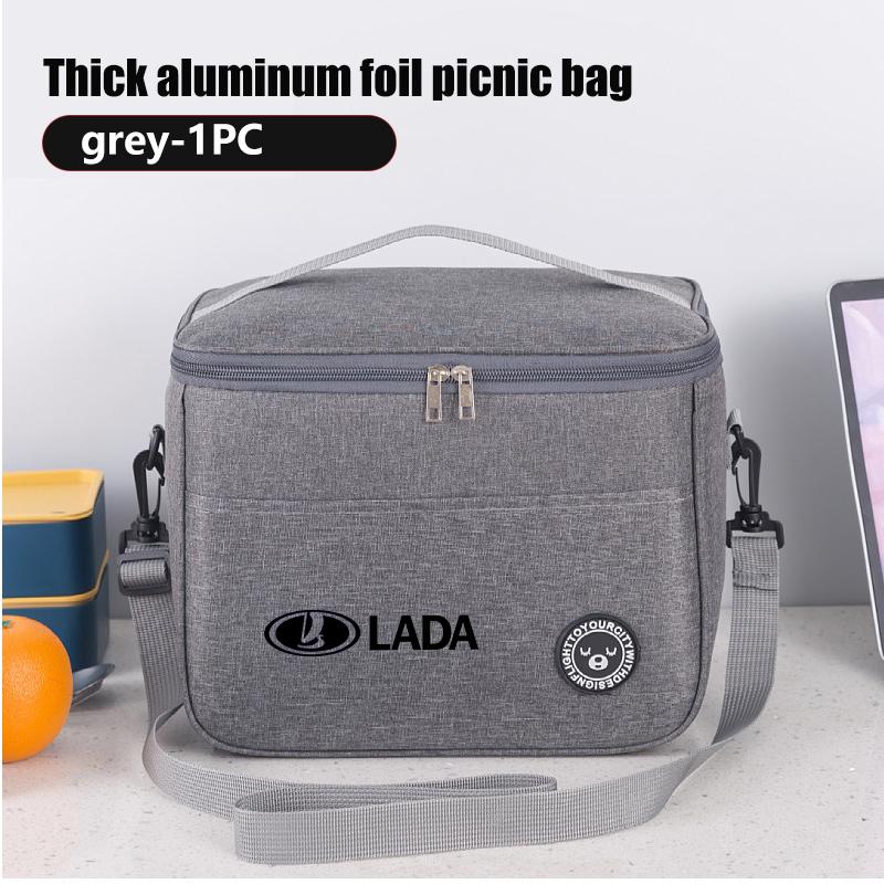 For Lada Lunch Box Organiser Bag Outdoor Camping Insulated Storage Bag Accessories Largus Priora Vesta Niva Samara Kalina 4x4WW2