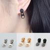 1 Pair Unisex Funny Zipper Shape Stud Earring Punk Piercing Earrings Party Ear Stud Jewelry