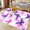 1PC Butterflies Flowers Non-Slip Floor carpet, Office, family, bedroom, Studio - Large Area Rug, Vibrant Colors, Longlasting Material-X416