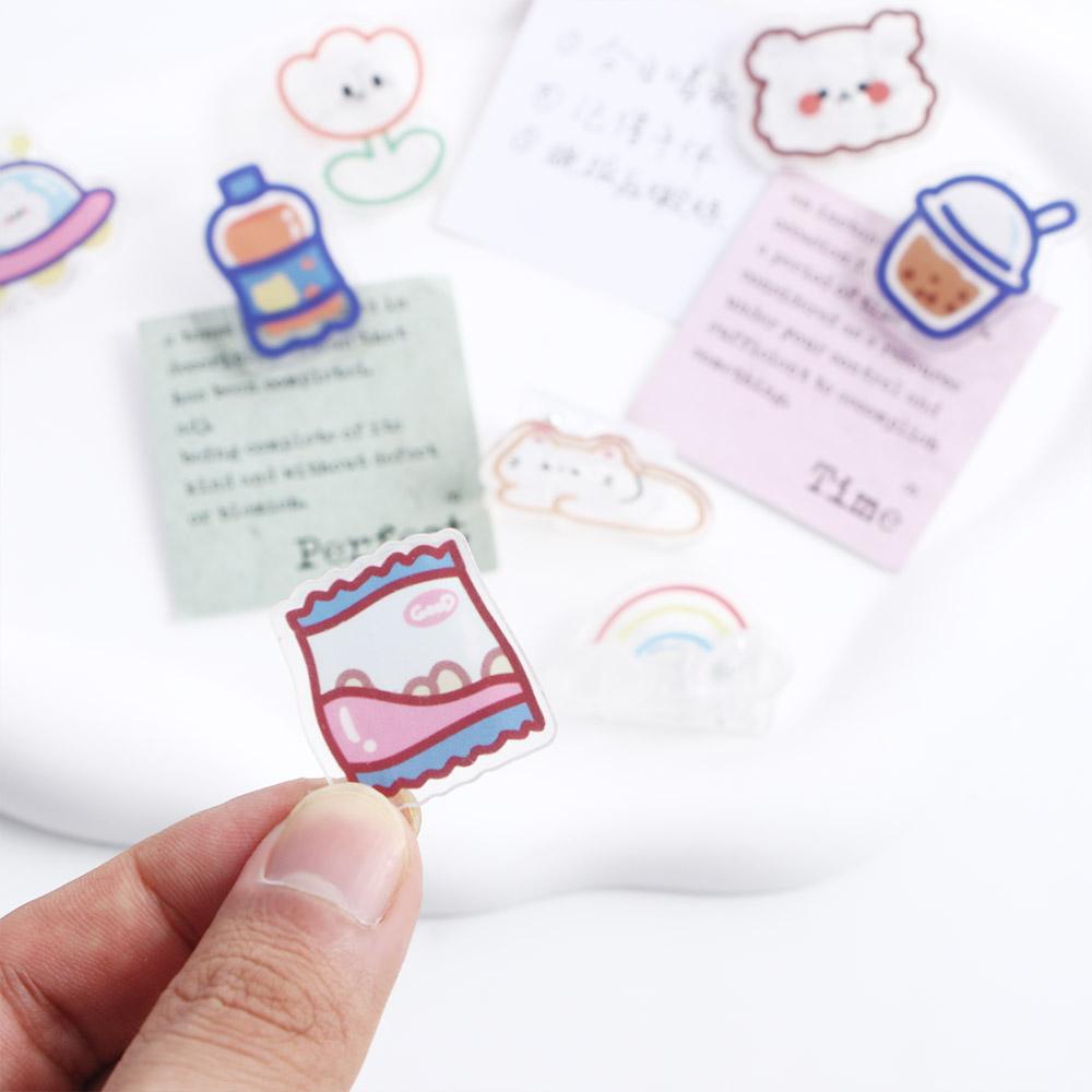 Holder Index Clamp School Stationery Snacks Sealing Clip Binder Clips Transparent Clip Paper Clip