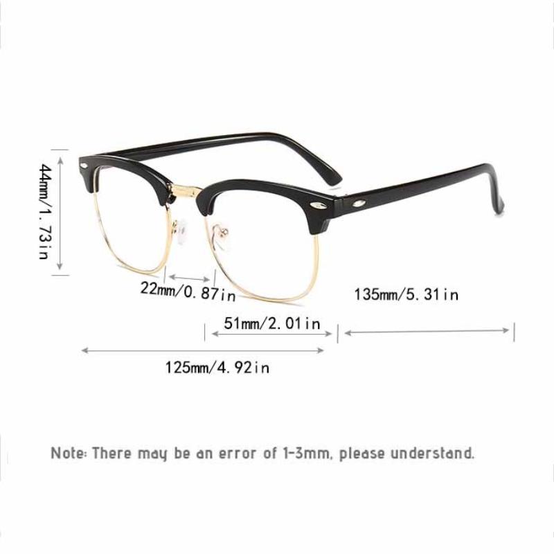 Классические очки без оправы с защитой от синего света, мужские квадратные очки с рисовыми гвоздями, оправа для очков, компьютерные очки