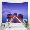 Tropical Beach Tapestry Nordic Style Starry Sky Tapestry Tapestry Bedroom Psychedelic Tapestry