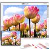 Cross Stitch Kit DIY Diamond Embroidery Flowers Tulips Diamond Painting Home Decor