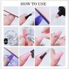 OVERTANG Manicure Pedicure Set 12 Pcs UV LED Nail Lamp Multicolor ABS Nail Care Kit