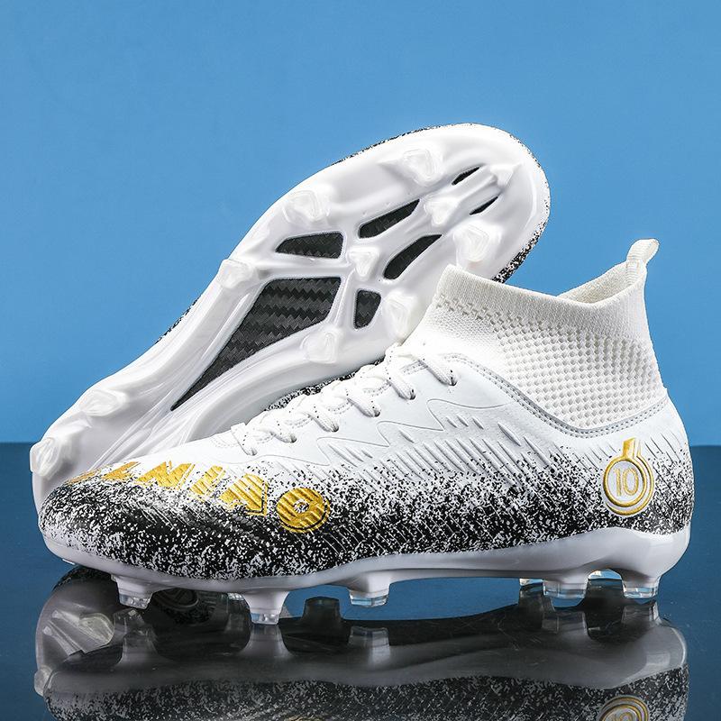 Футбольные бутсы высокие tf сломанные шипы искусственные плоские AG шипы мальчики и девочки подростки студенческие тренировочные бутсы