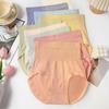 2024 Hot-Selling Women's 7-Pack High-Waisted Briefs: Solid Color, Elastic, Abdomen and Hip Lifting, Plus Size