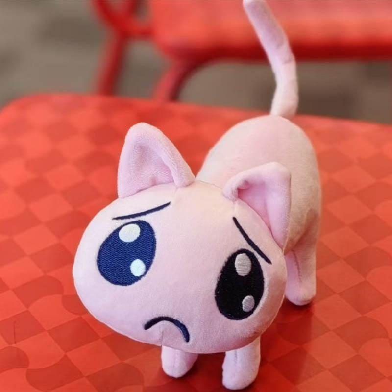 Game NEEDY GIRL OVERDOSE KAnge Ame Rain Cosplay Doll Kawaii Pink P Cat Plush Stuffed Dolls Ornament Accessories Prop Gift