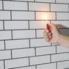Waterproof Self Adhesive White Subway Kitchen Bathroom 3D Tile Sticker Peel and Stick Wall Tiles