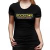 Футболка Rockstar Energy Drink для женщин с круглым вырезом Уличная одежда Футболки Женские футболки Короткая летняя одежда Топы
