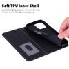 Luxury Solid Leather Flip Wallet Phone Case For Xiaomi Redmi Note 12 11 Pro 12S 11S 12 11A A1 Poco M4 X4 X5 Pro 5G 4G Stand Holder Book Cover