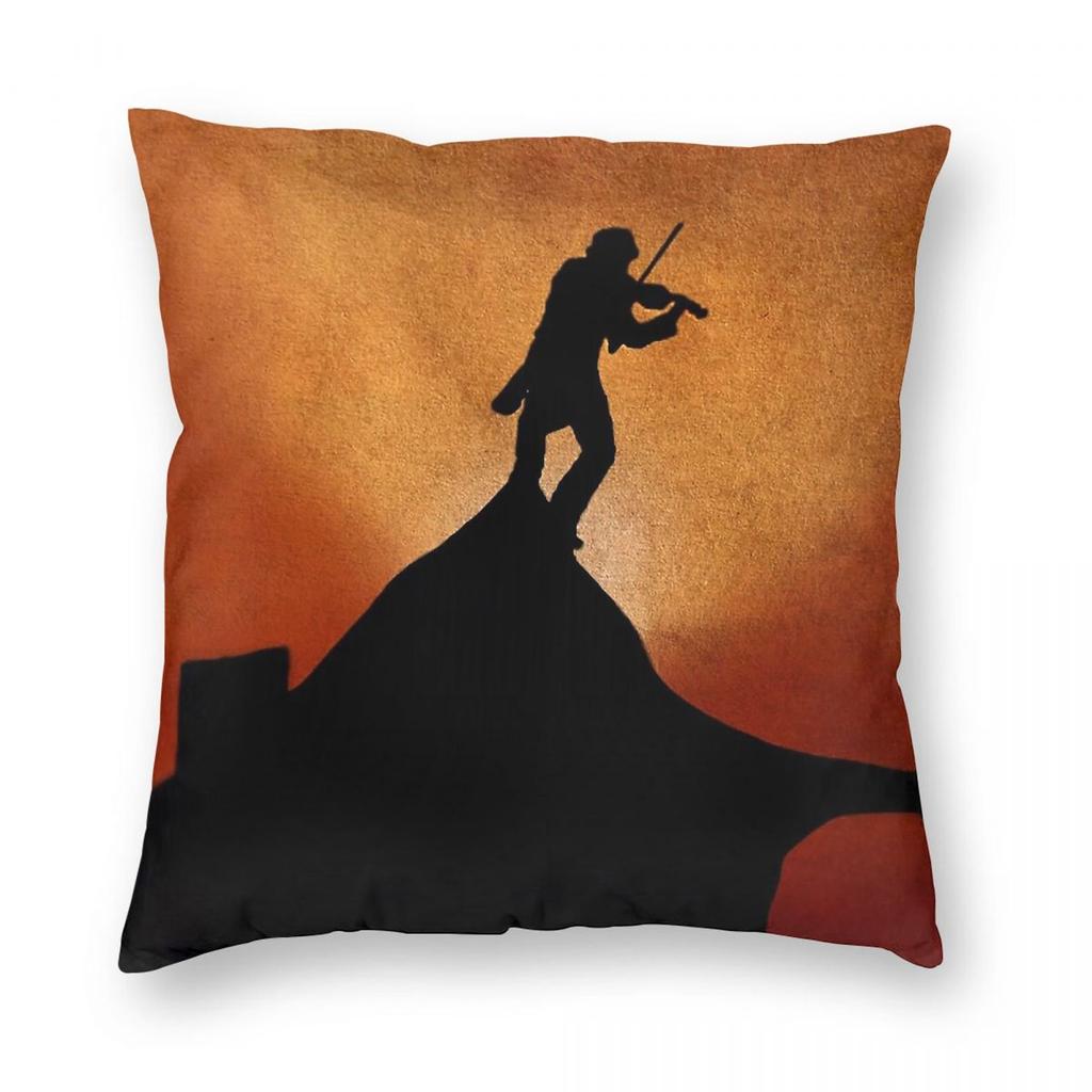 Fiddler On The Roof Musical Square Pillowcase Polyester Linen Velvet Printed Decor Throw Pillow Case Home Cushion Case Wholesale
