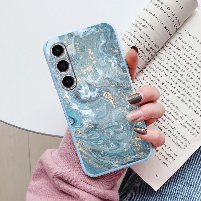 Чехол для Samsung A55 5G Задняя крышка Защитный силиконовый Funda Модный Мраморный Каменный Текстурный Coque для Samsung Galaxy A54 A56 Capa