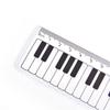 Plastic Scale Ruler 15cm Black White Musical Notes Piano Rule Straight Rulers Measuring Ruler