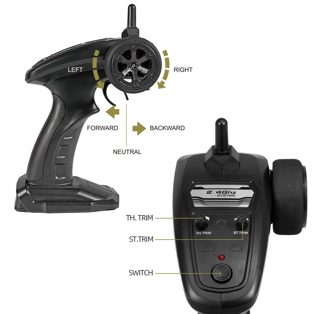 Fayee 1/12 RC 6WD 2.4GHz Military Truck Army Truck Off-road Car RTR Car Gift for Adults Kids Boys