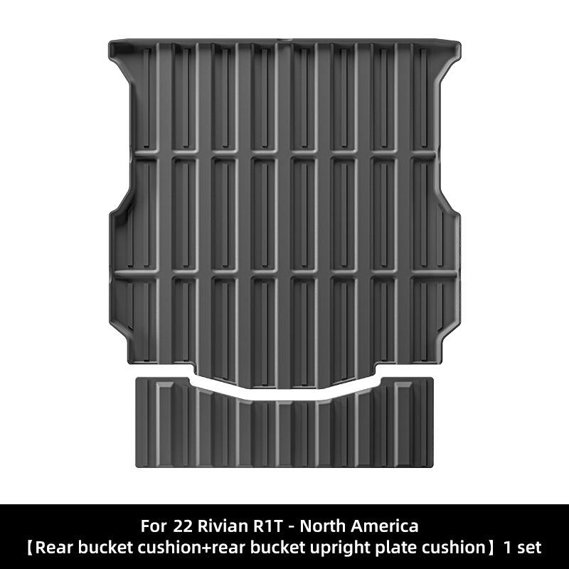 Коврик в багажник Rivian R1T для моделей 2022-2024 гг. - Полное покрытие кузова (задняя часть) из ТПЭ