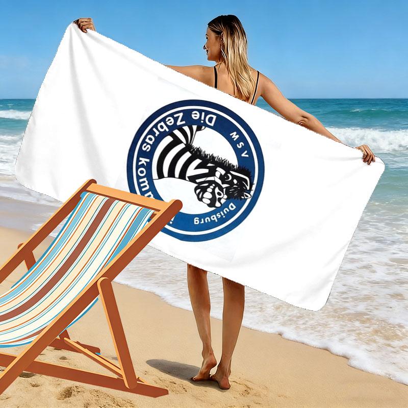 MSV Duisburg Print Beach Towel, Large Soft Quick Dry Towel for Beach Camping Swimming