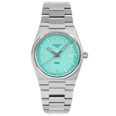 T-Classic PRX Нержавеющая сталь Светло-зеленый циферблат Кварцевые часы T137.210.11.091.00 100M Женские часы