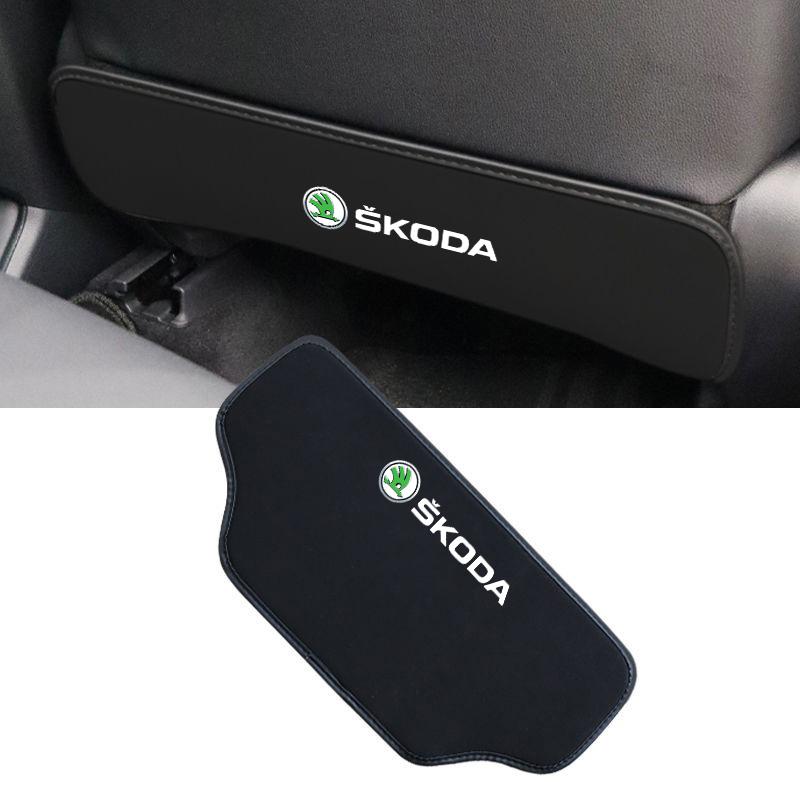 AAFN1 Car Seat Back Anti Kick Pad Cover Auto Accessories For Skoda Octavia Superb Rapid Kodiaq Karoq Fabia Kamiq Enyaq Citigo Vision