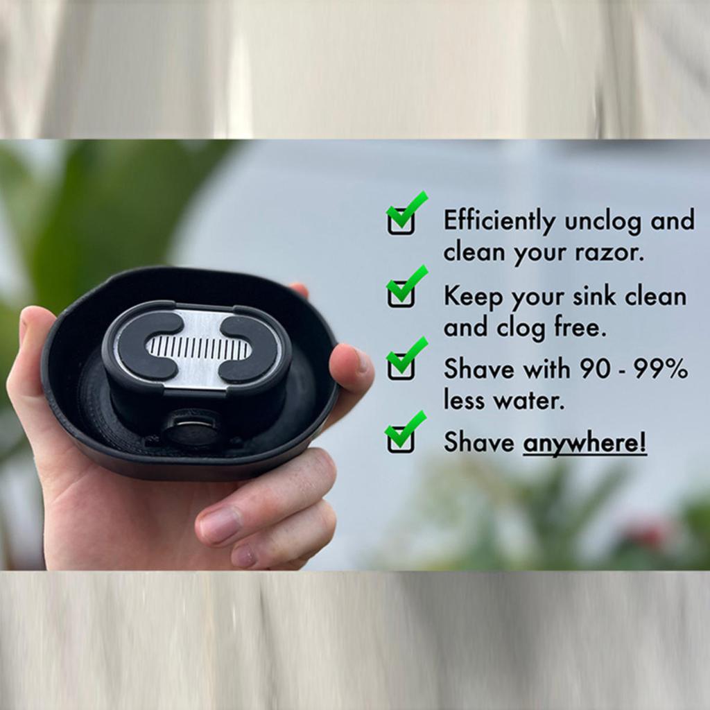 Razor Rinser Cleaner Cleans Blades No Electricity Required Shaver Rinse Stand for Most Head Razors for Men