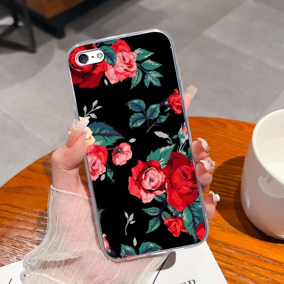 Для iPhone 4 5 5S 6 Plus Чехол для телефона Чернильная живопись Мягкая прозрачная силиконовая задняя крышка Для Apple iphone4 iphone5 5 S iphone6 6+ Funda