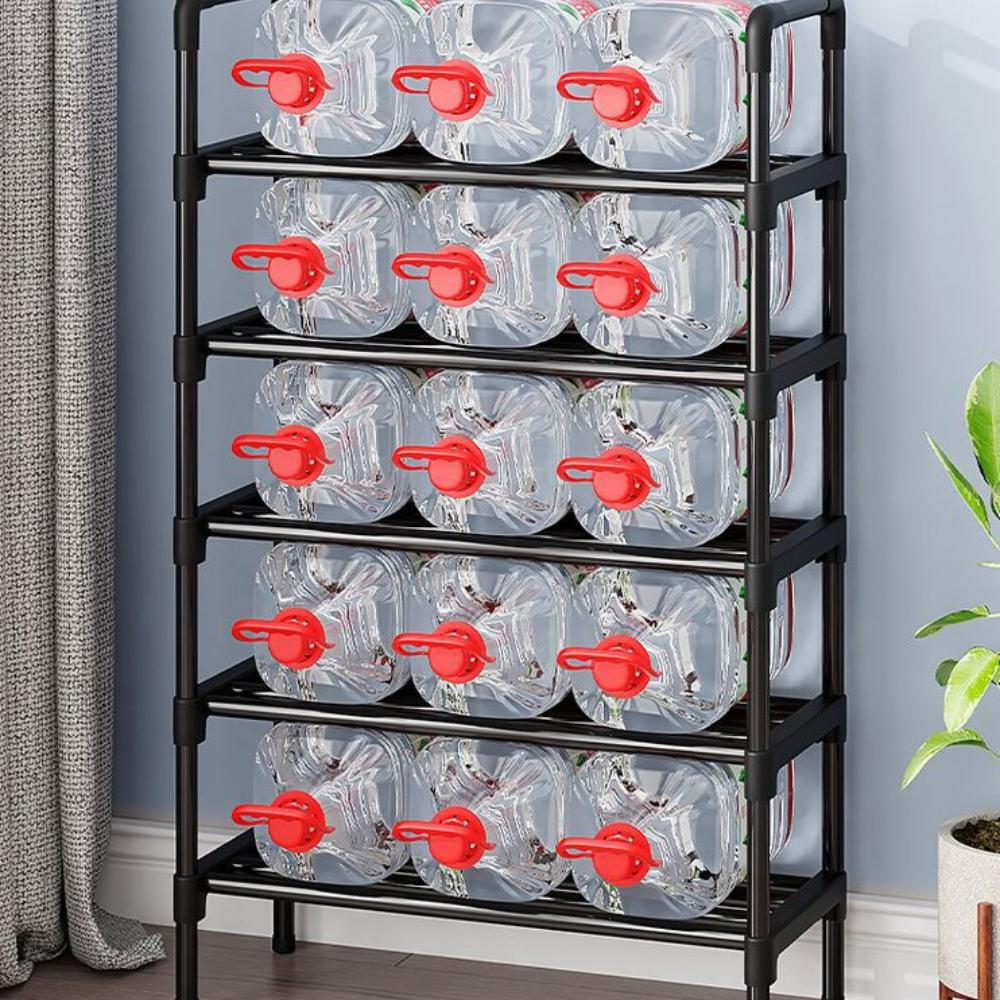 Многоуровневая полка для обуви узкая и простая стеллаж для хранения вещей в арендуемом доме из металла, экономичная практичная полка для обуви