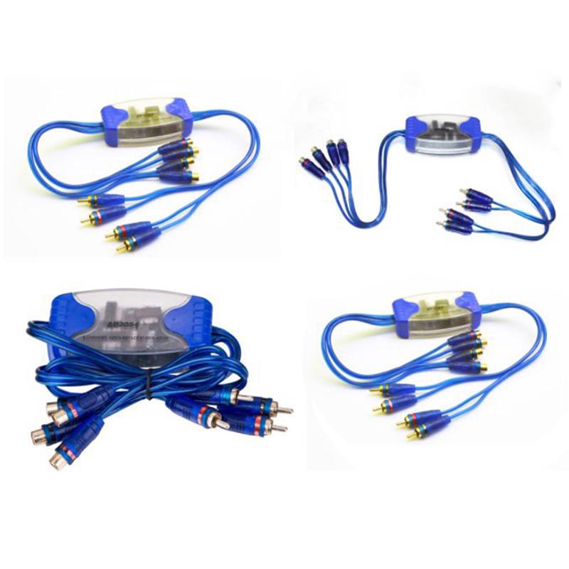 4-канальный RCA аудиофильтр шумоподавитель изолятор контура заземления автомобильная стереосистема 50 Вт