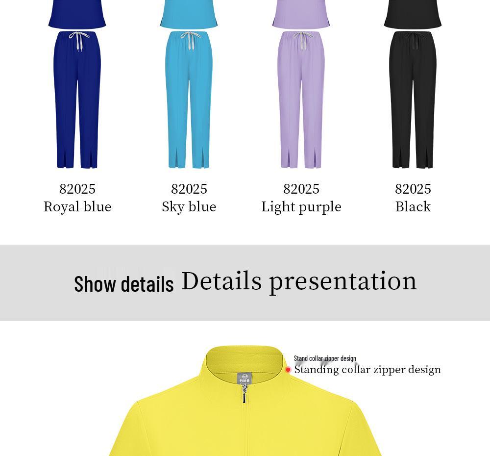 Унисекс медицинский костюм: Впитывающий пот, дышащий хирургический халат для медсестер и персонала стоматологической больницы.