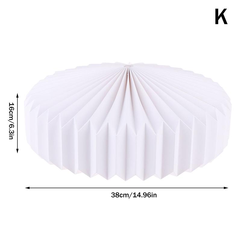 Creative Paper Lantern Shade Nordic Style Folding Pendant Light Art Shade Decorative Light Cover For Living Room Decor