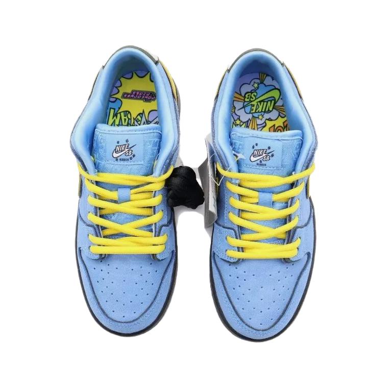 The Powerpuff Girls x Nike Dunk Low Pro SB QS PS Bubbles Детские Кроссовки Синий Синий-Chill Глубокий-Королевский-Синий FZ8833-400