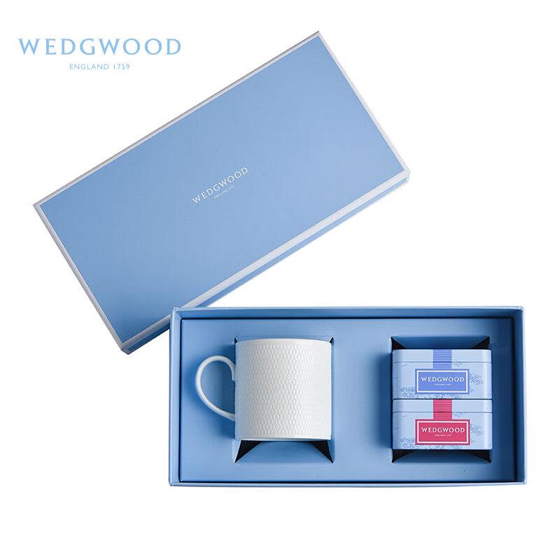 Wedgwood Geometric Mug and Tea Caddy Set