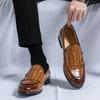 Large Size Monk Shoes Double-spliced Loafers Men's Size 38-48 Foreign Trade Men's Casual Shoes Wedding Groom Shoes