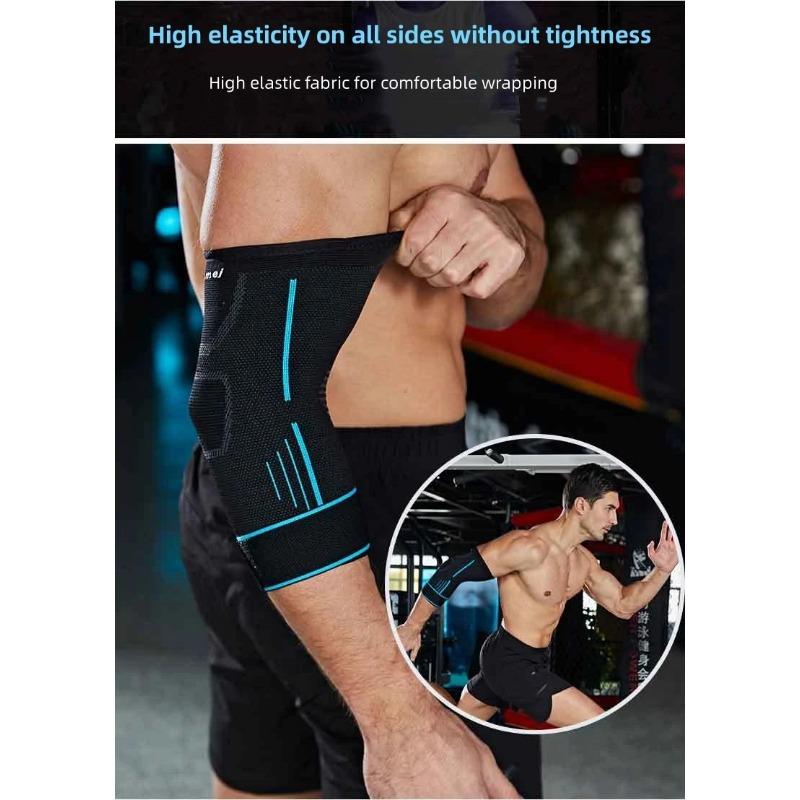 1 шт., фитнес-бинты, налокотники, компрессионный поддерживающий рукав для тендинита, теннисный локоть, уменьшающий боль в суставах, поддерживающий защитник