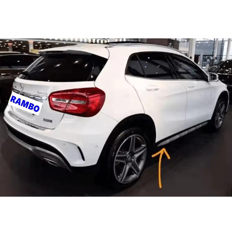 Хромированная накладка на порог для Mercedes GLA X156 2015-2017