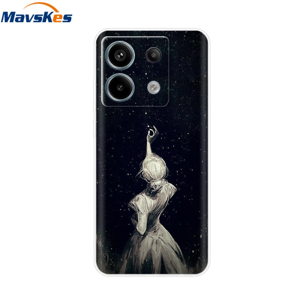 Для Redmi Note 13 Pro 4G 5G Чехлы Cover ТПУ Силиконовый Защитный Чехол Для Xiaomi Redmi Note13 13Pro Телефон Прозрачная Задняя Крышка Бампер