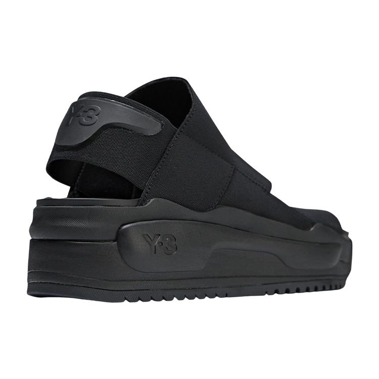 Y-3 Rivalry Сандалии Сетчатая ткань Перекрестный ремешок Модные шлепанцы Унисекс Сандалии Черные FZ6401