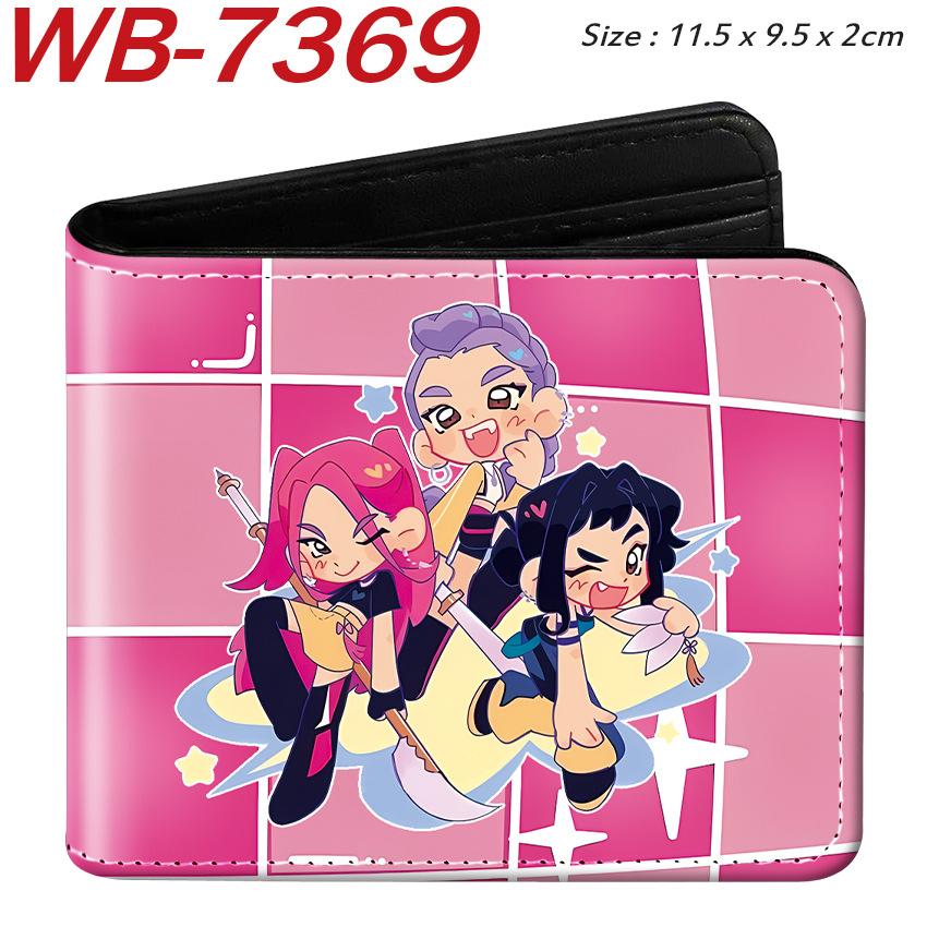 K-Pop Demon Hunters Wallet PU Leather Bifold Short Anime Purse for Women Girls