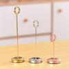 Stainless Steel Table Number Holder Round Card Holder New Paper Stand