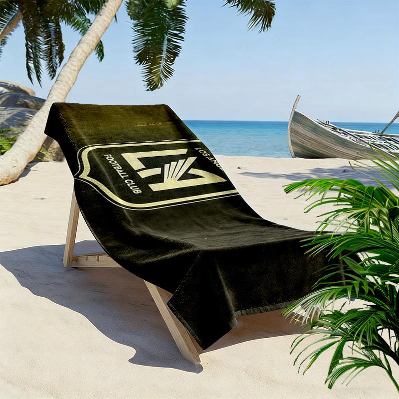 Los Angeles Football Club Print Beach Towel, Large Soft Quick Dry Towel for Beach Camping Swimming