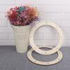 Creative Wreath Wood Circle DIY Handmade Ring Wreath Wedding and Festival Home Decor