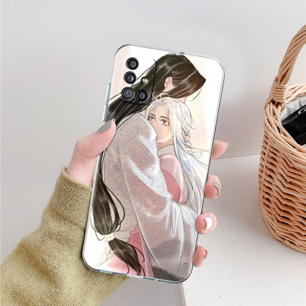 Soft Phone Case For Samsung Galaxy A51 A21s A71 A12 A31 A52 A41 A32 A02s A11 A72 A42 Clear Back Cover Chinese Tian Guan Ci Fu