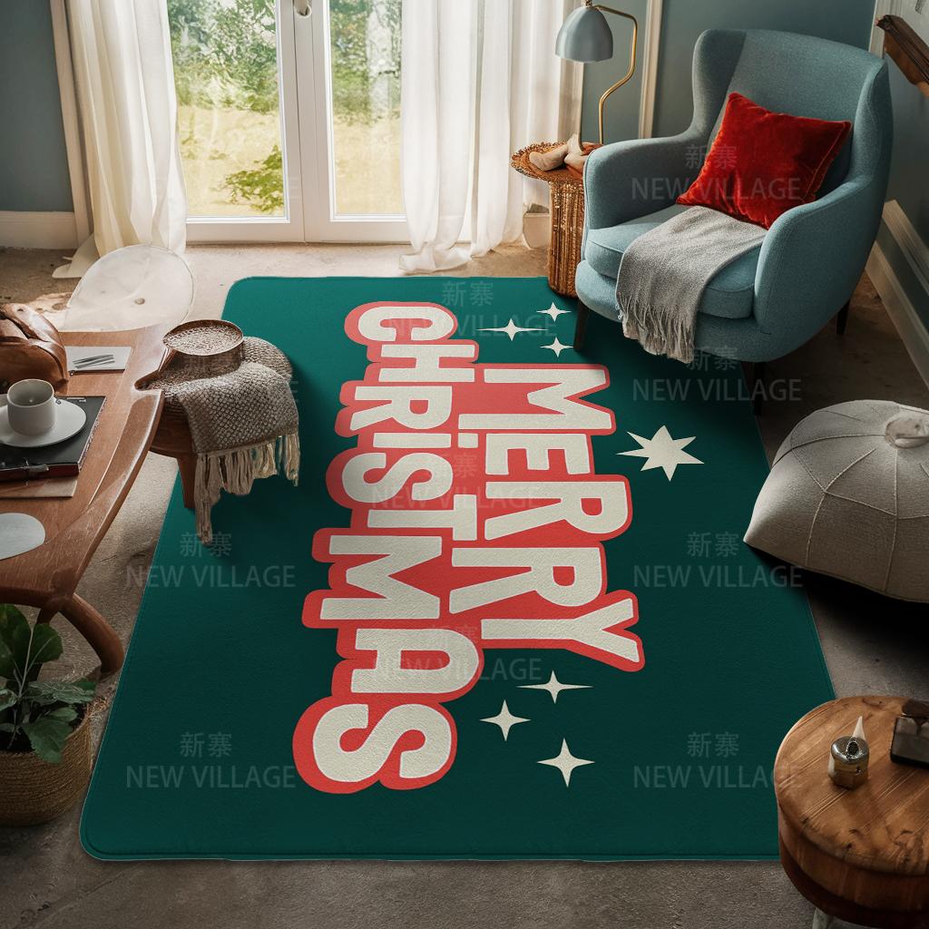 Ковер у входа в дом Домашний коврик у двери Гостиная Ванная Комната Ноги ванная комната Нескользящие коврики с водопоглощением для ванной Счастливого Рождества зима